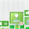 Icon representing app store icons like the Apple App Store and Google Play Store, symbolizing digital distribution.